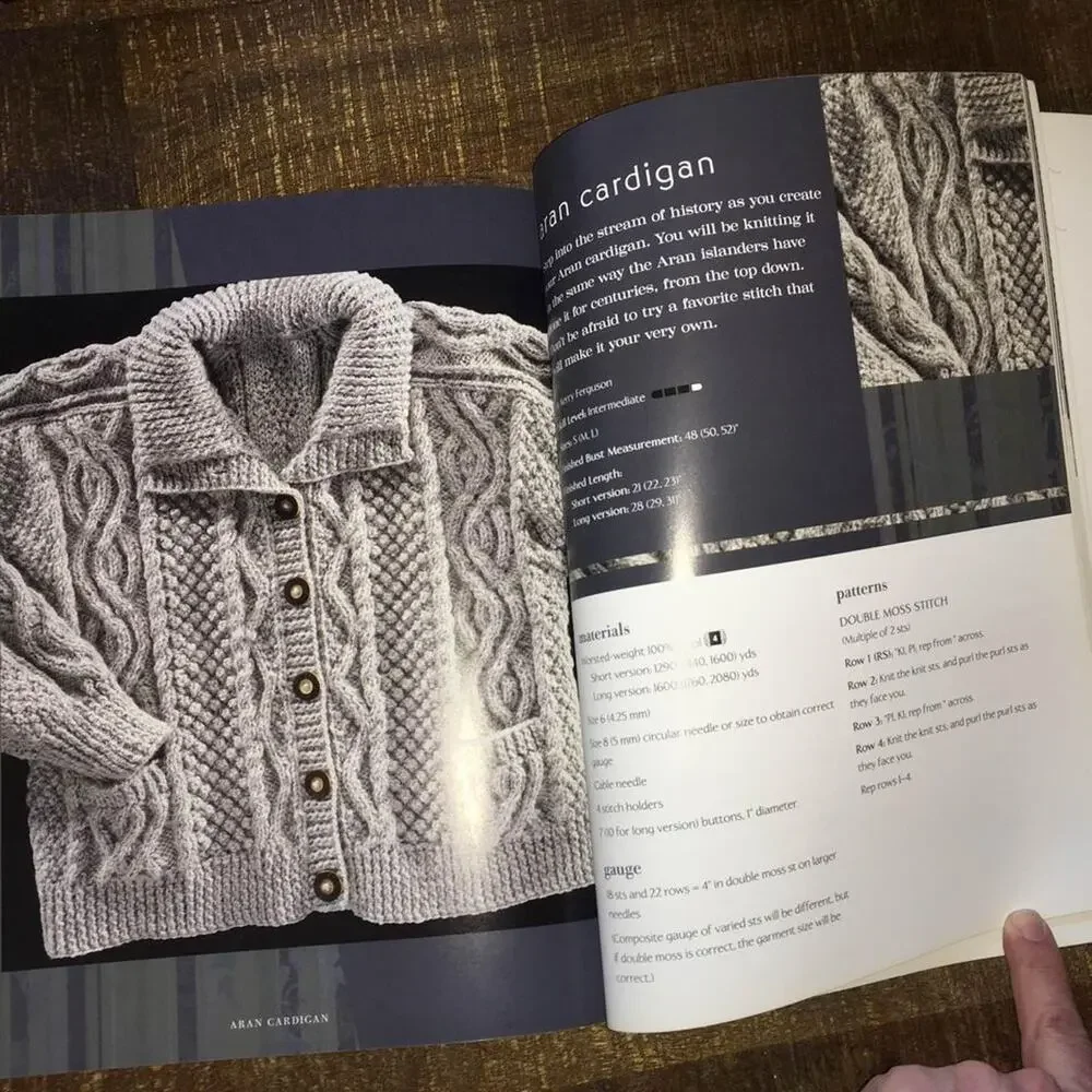 Top Notch Knit Knitting Pattern Sweater Shawl Wrap Pullover Cardigan Jacket